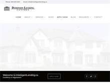 Tablet Screenshot of intelligentlending.ca